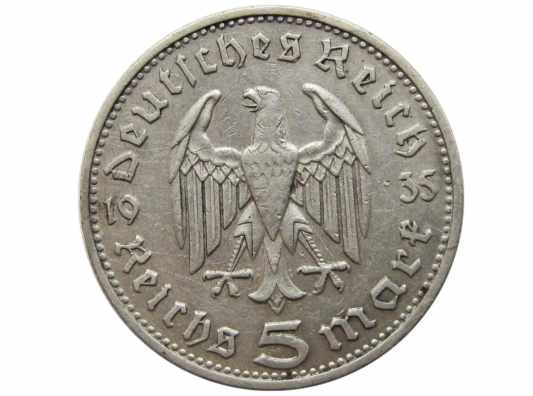Немецкие 5 в рубли. 5 Рейхсмарок 1935г. 5 Марок. Германия 1935г.. 5 Mark 1935. 5 Марок Германии Кайзер.