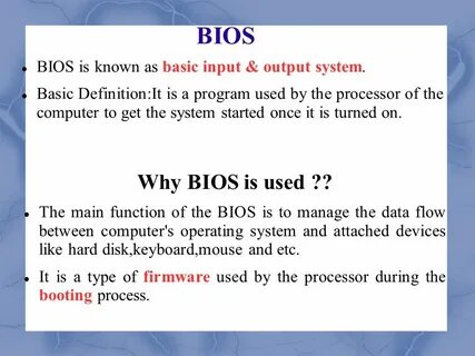 What is bios