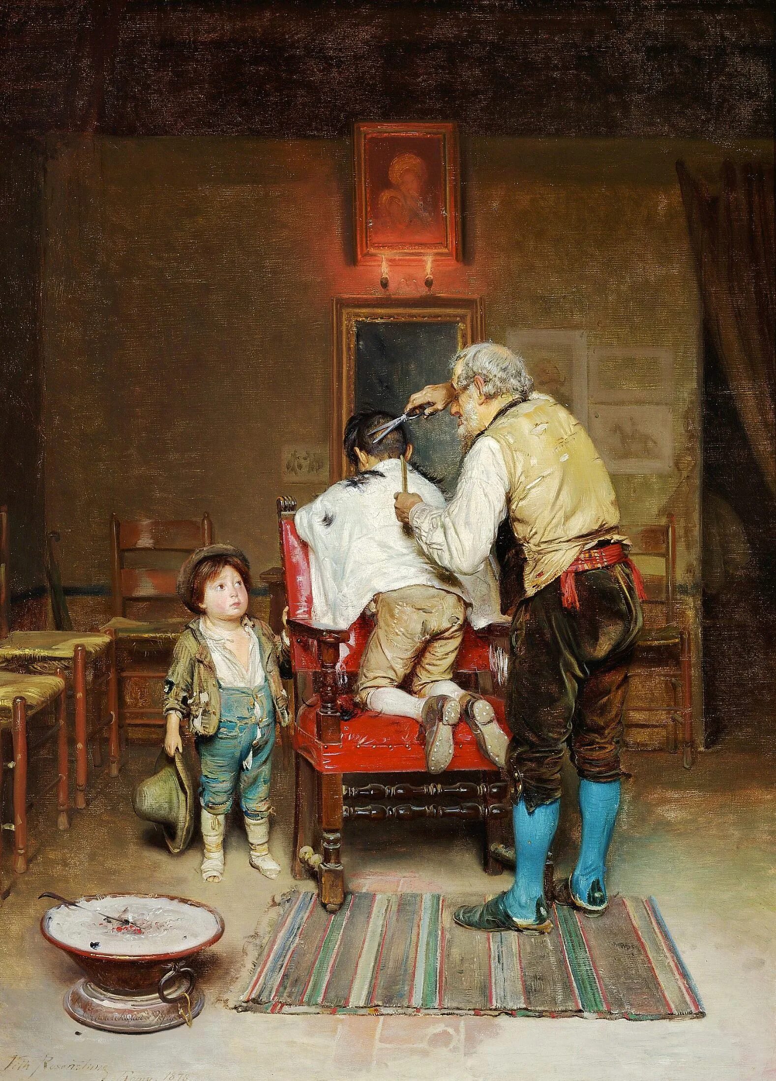 Парикмахер живопись. Парикмахер живопись. Цирюльник в живописи. Парикмахер художник. Живопись мужчина парикмахер.