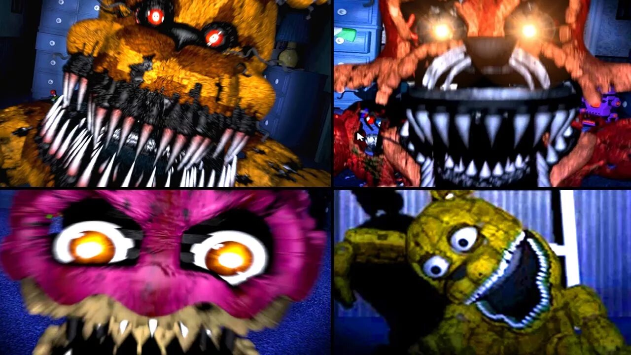 Поставь фнаф 4. Fnaf all jumpscares. фнаф4 секретный скример.