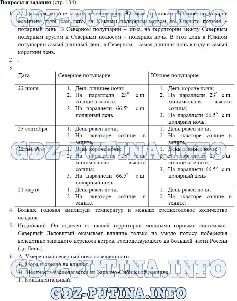 География 6 класс учебник Герасимова с 135 таблица 3 ответы. География 6 класс учебник Герасимова неклюкова стр 135 таблица. География 6 класс учебник тесты