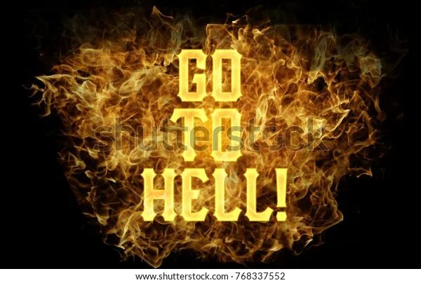 To hell with that. Go to hell. go to hell шрифт.