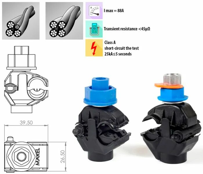 Зажим прокалывающий 50. Прокалывающий зажим для СИП 3х16 схема. Зажим прокалывающий ответвительный с проколом изоляции ep35-PFR. Прокалывающий зажим для СИП 10кв. Прокалывающие ответвительные зажимы для проводов 220 вольт.