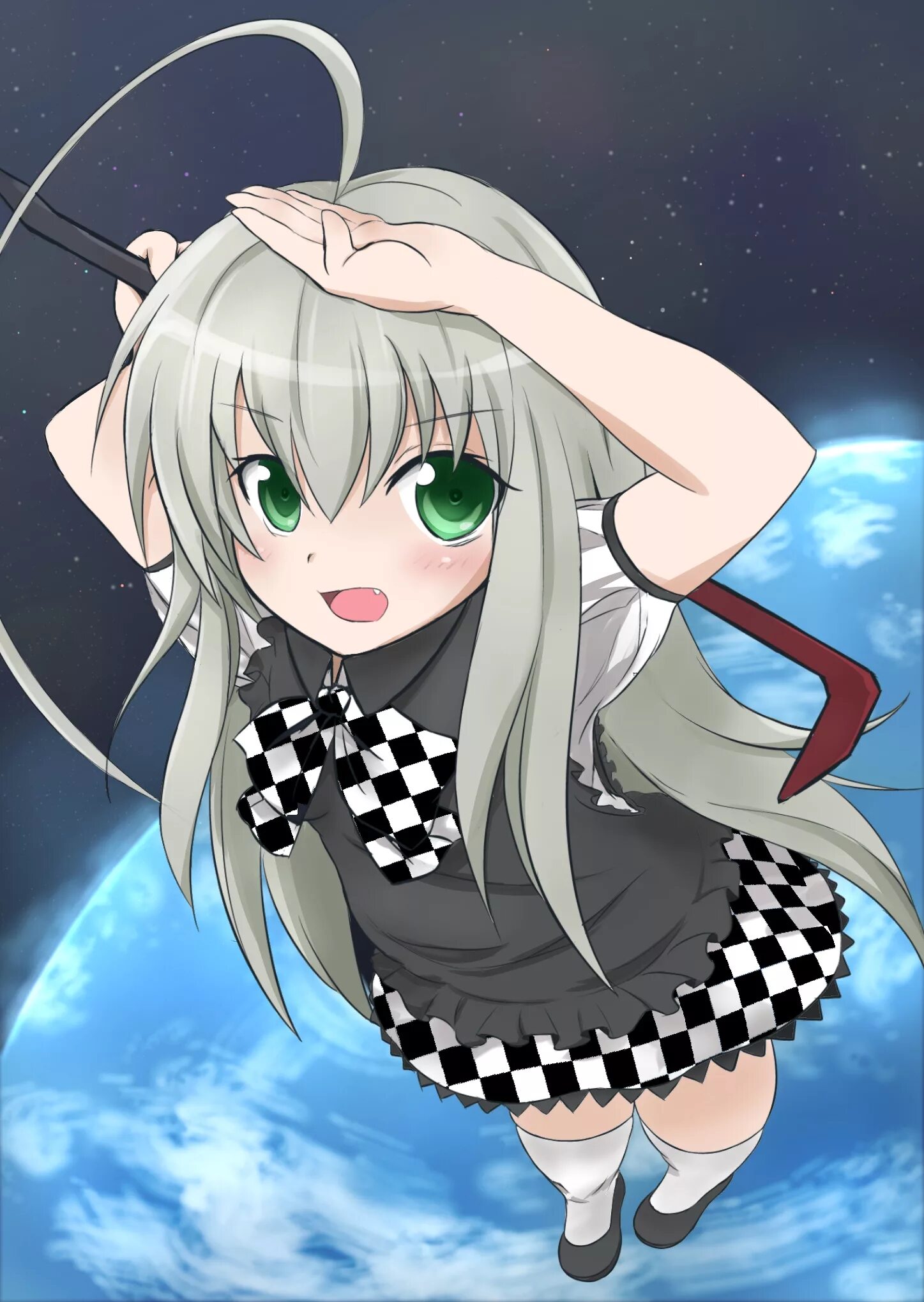 Ползучий хаос нярука сан. Haiyore! nyaruko-san. ползучий хаос няруко. няруко ньярлатотеп. няруко аниме.