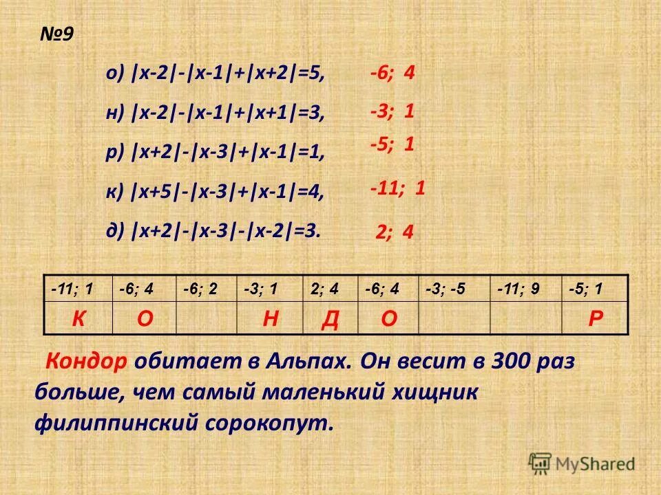 Решите 1 9 п. Решите 1 9 п