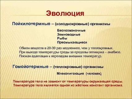 Пойкилотермные