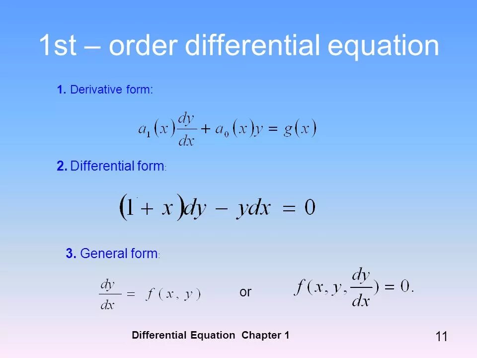 Ordinary Differential equation. Basic Differential Rules. Differential equations. Differential equation System.