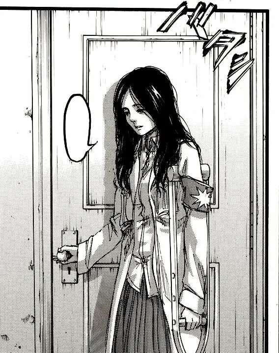 Манга обезображенная половина. Pieck Titan. Pieck AOT.