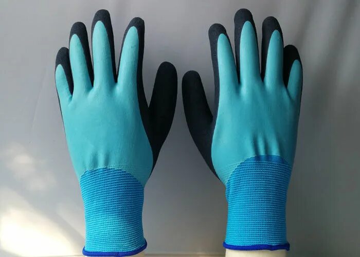 Перчатки китайские -30 резиновые. Перчатки супер нитрил. Gloves super Wear-Resistant. Нейлон нитрил