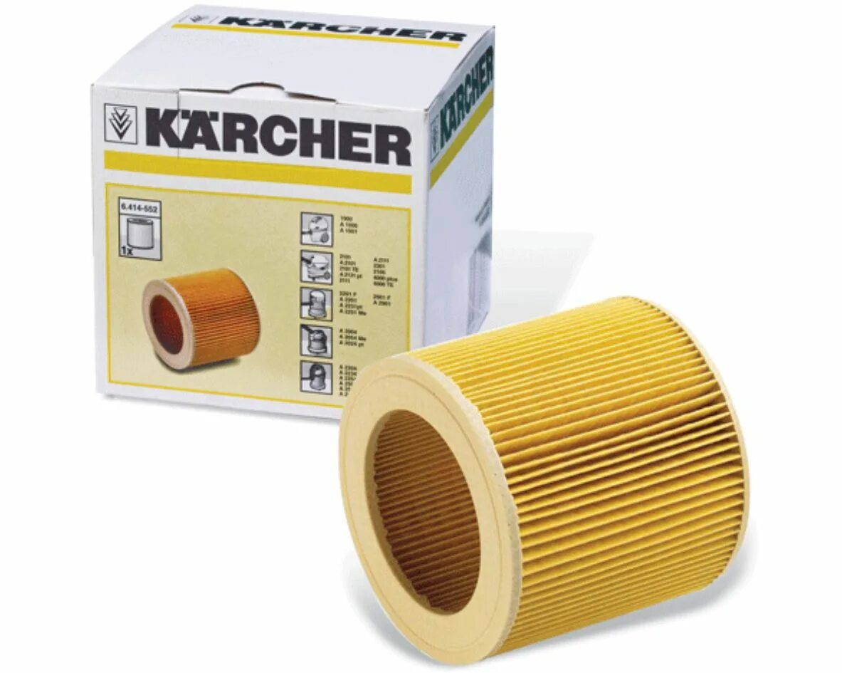 Фильтр для керхера купить. Фильтр патронный для пылесосов Karcher 6.414-552. Патронный фильтр для Karcher WD 2. Патронный фильтр для Karcher WD 3. Фильтр Керхер 6.414-552.0.