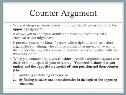 Argument feature