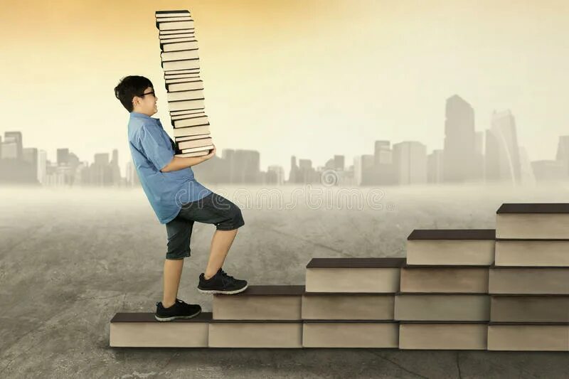 Именно по книгам как по ступенькам поднимался. По ступеням из книг. лестница из книг и человек. ступеньки по книгам. студент поднимается по лестнице.