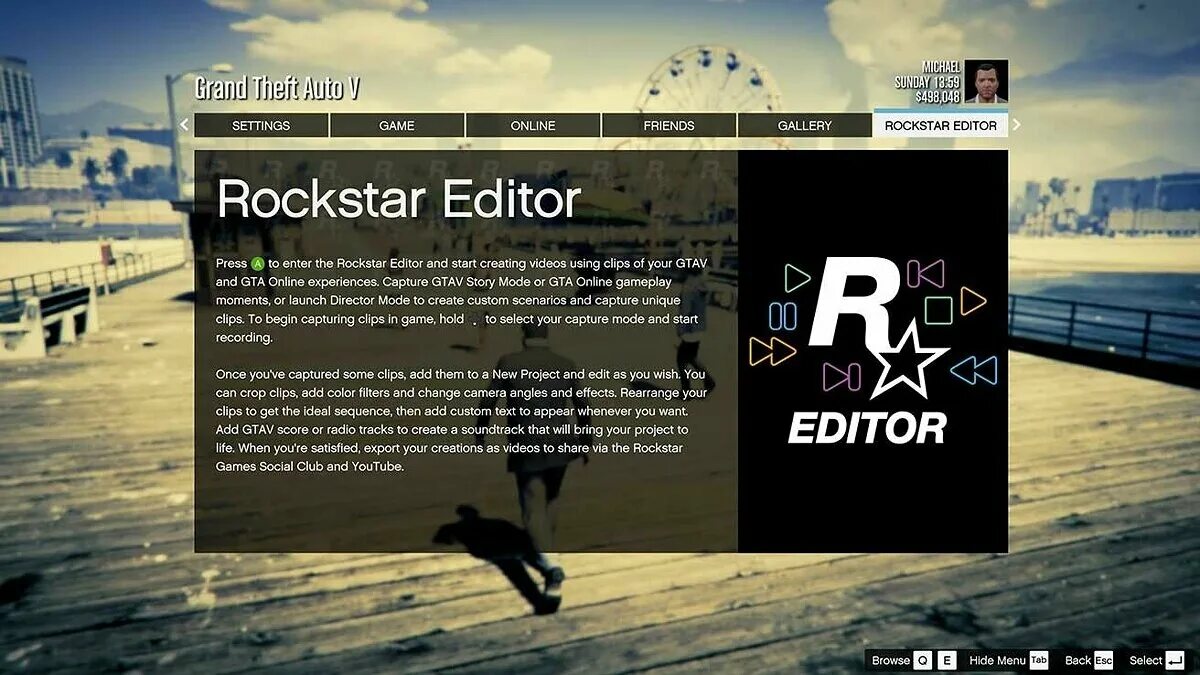 Как зайти в режим режиссера гта 5. GTA 5 меню. Рокстар. Rockstar Editor GTA 5. Меню ГТА 5.