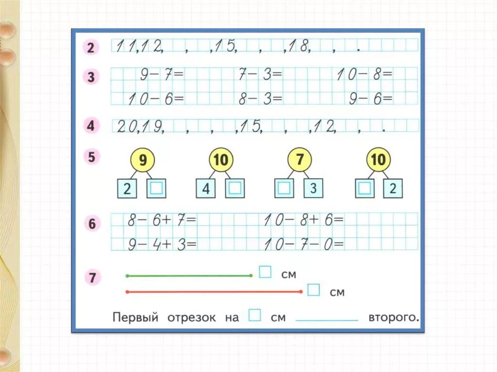 Нумерация десяток 1 класс. Нумерация чисел от 1 до 20. Числа от 11 до 20. Нумерация чисел в пределах 10. Числа от 11 до 20 математика 1 класс.