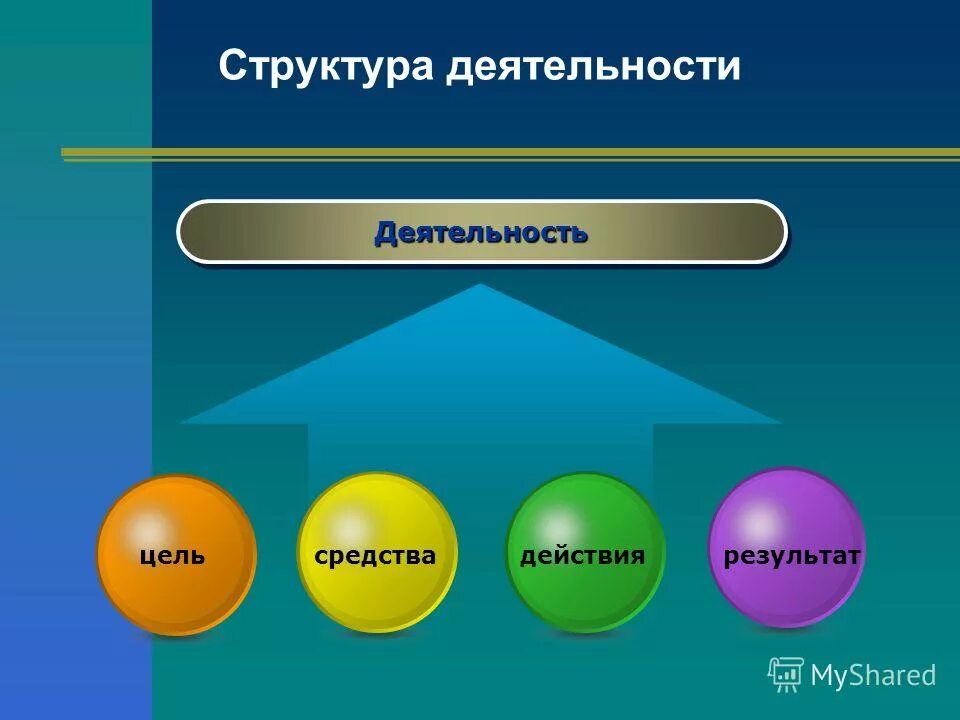 Структура деятельности средства