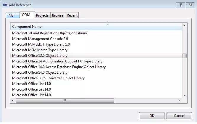 Project add reference