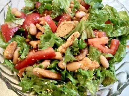 Салат курица фасоль помидоры