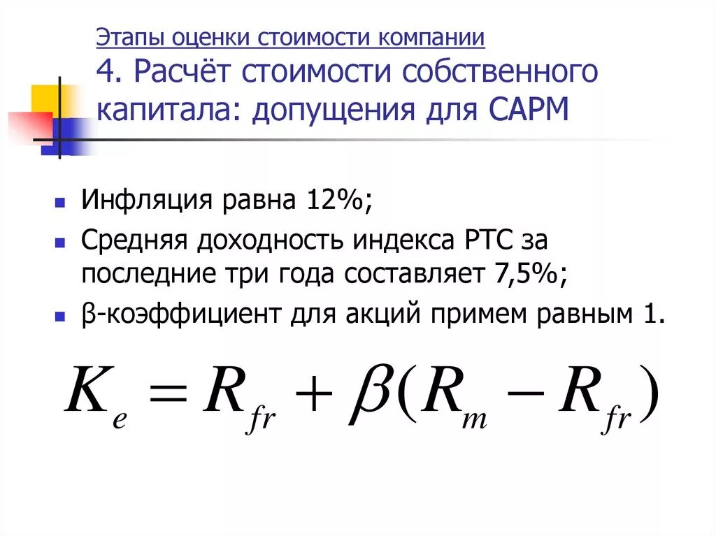 Требуемая стоимость капитала. Формула расчета стоимости собственного капитала. Формула расчета капитала организации. Рыночная оценка собственного капитала формула. Расчет стоимости акционерного капитала формула.