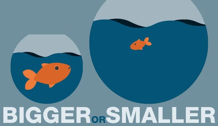 Small big com. Bigger smaller. Картинка smaller bigger. Big or small. Надпись big small.