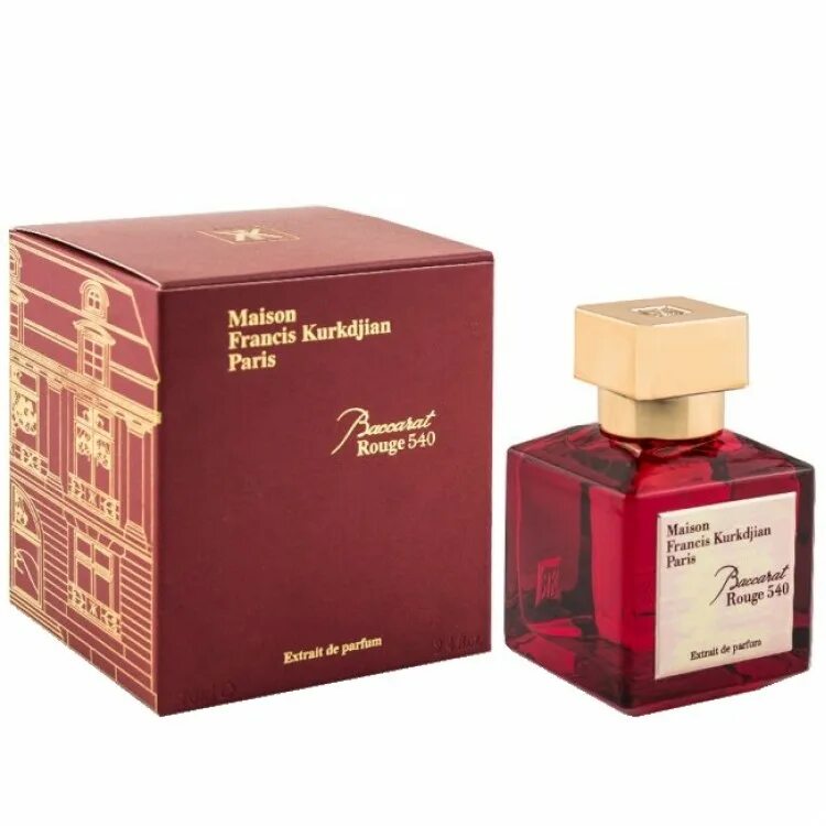 Maison Francis Kurkdjian Baccarat rouge 540. Maison Francis Kurkdjian Baccarat rouge 540 extrait de Parfum духи. Духи Baccarat rouge 540 extrait. Парфюмерная вода Maison Francis Kurkdjian Baccarat rouge 540 extrait de Parfum унисекс (70 мл). Бакарат роудж