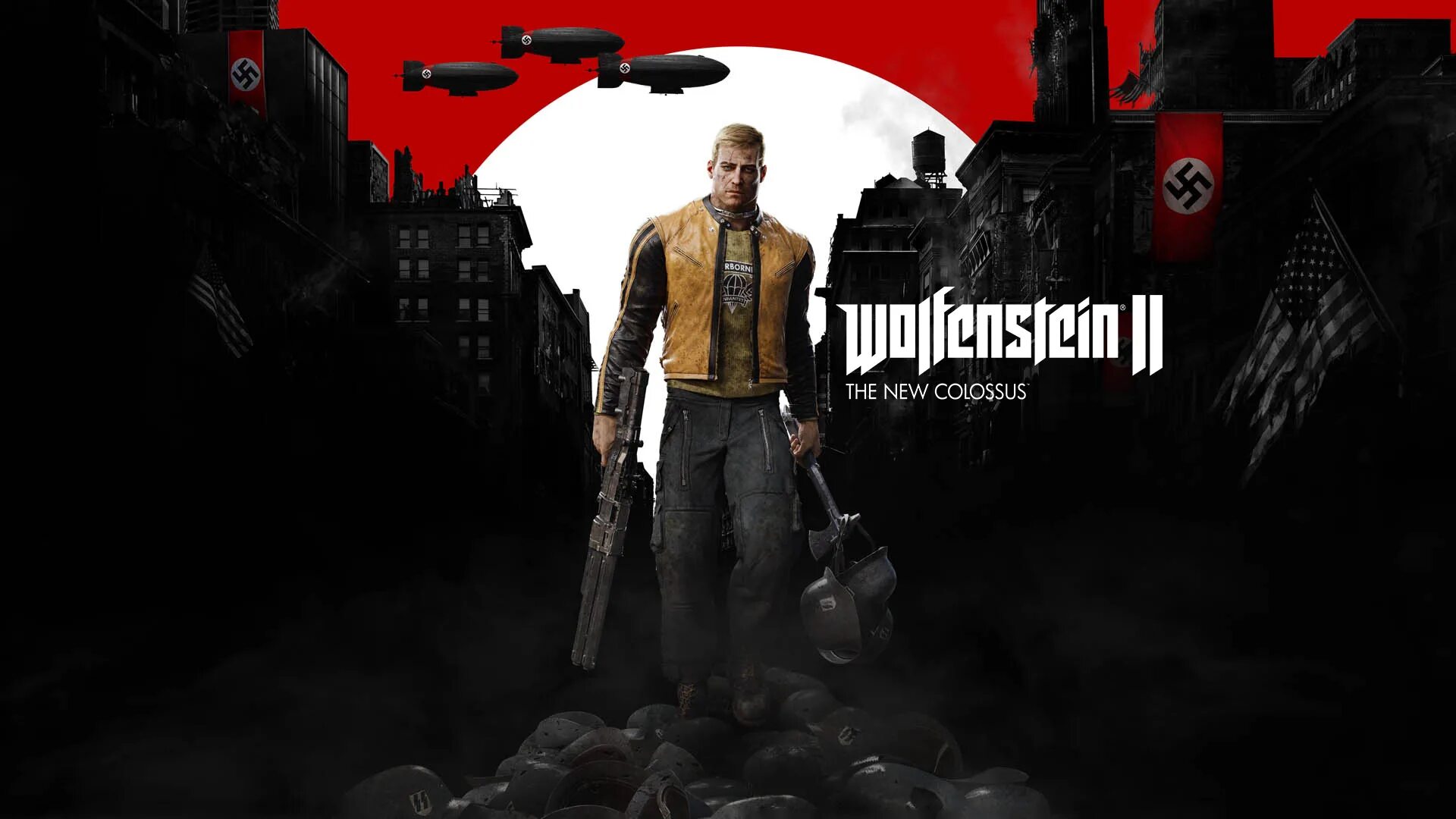 Wolfenstein ii the new colossus 1. Wolfenstein 2 II: the New Colossus. Wolfenstein II the New order. Вольфенштайн 2 Нью Колоссус. Wolfenstein обои на рабочий стол.