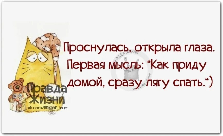 Проснулась открыла глаза первая мысль. Приду домой и лягу спать. Как приду домой сразу лягу спать. Приду с работы и сразу лягу спать. Первая мысль всегда