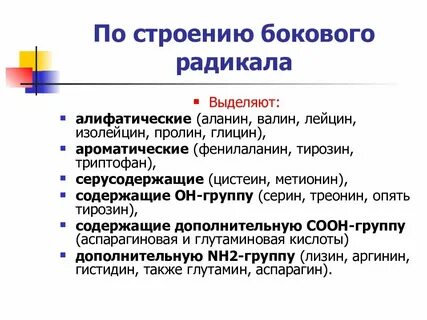 Модифицируется по боковому радикалу