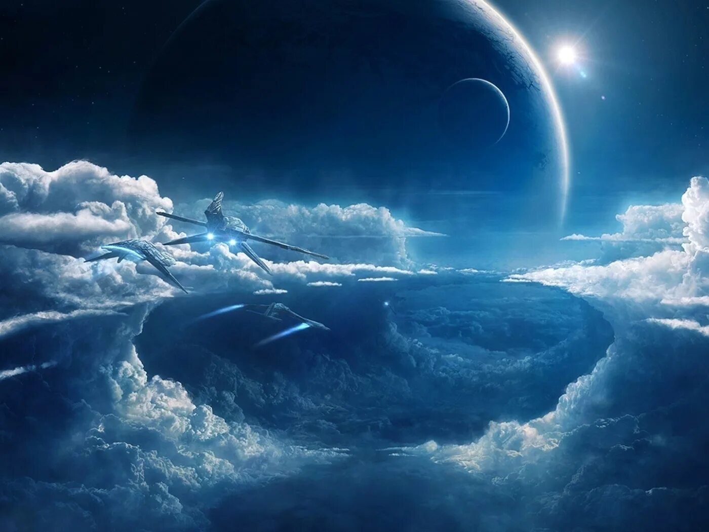 Above planets