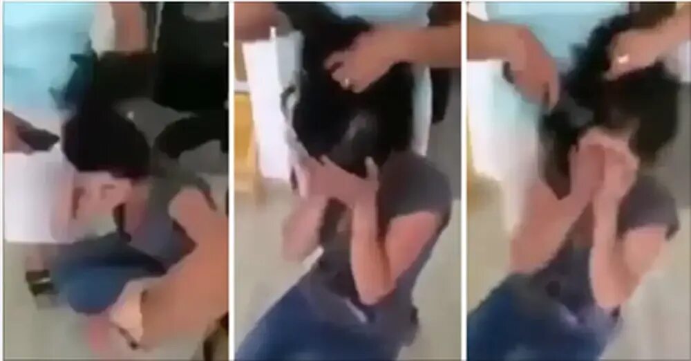 Парень наказывает свою девушку за измену