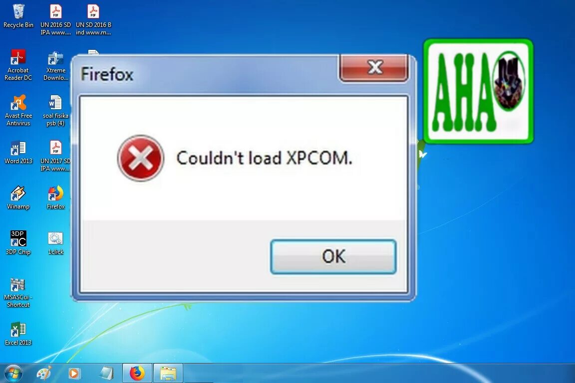 Couldn't load XPCOM. Что означает could not load XPCOM. Couldn't load XPCOM при запуске перевод на русский.