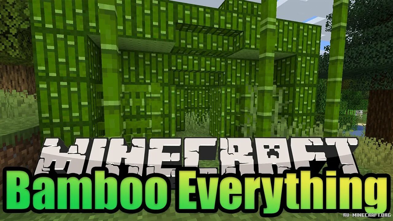 Everything mod. Бамбук майнкрафт мод. Майнкрафт 1.20 бамбук. Мод Bamboo everything 1 18 2. Бамбуковая лестница майнкрафт.