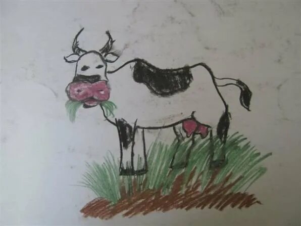 Платонов корова текст полностью. Корова Платонова. Иллюстрация к произведению корова. Произведение корова. Платонов корова рисунок.