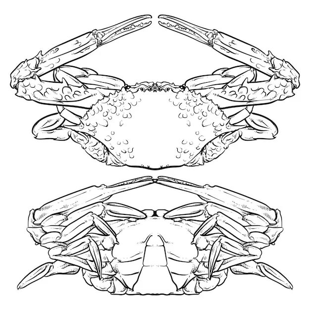 Скелет краба. Краб референсы. Краб чертеж. Краб вектор.