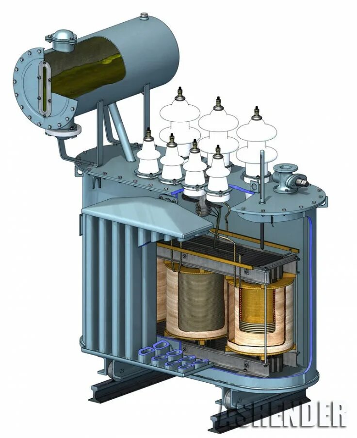 Transformer 10. Трансформатор 35-10кв с трубчатым баком. Трансформатор силовой трехфазный двухобмоточный. Термосифонный фильтр трансформатора 630 КВА. Трансформатор ТМ 630 В разрезе.