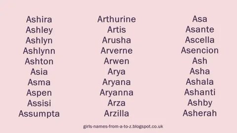 Girl Names That Start With Oc.