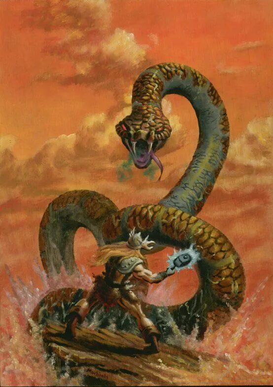 Йормунганд змея. Ёрмунганд змей мифология.