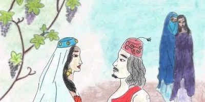 рисунок к сказке ашик-кериб карандашом