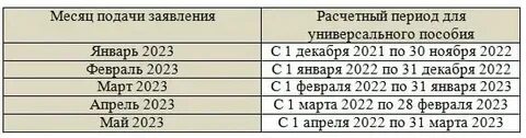 Расчетный период для детских пособий