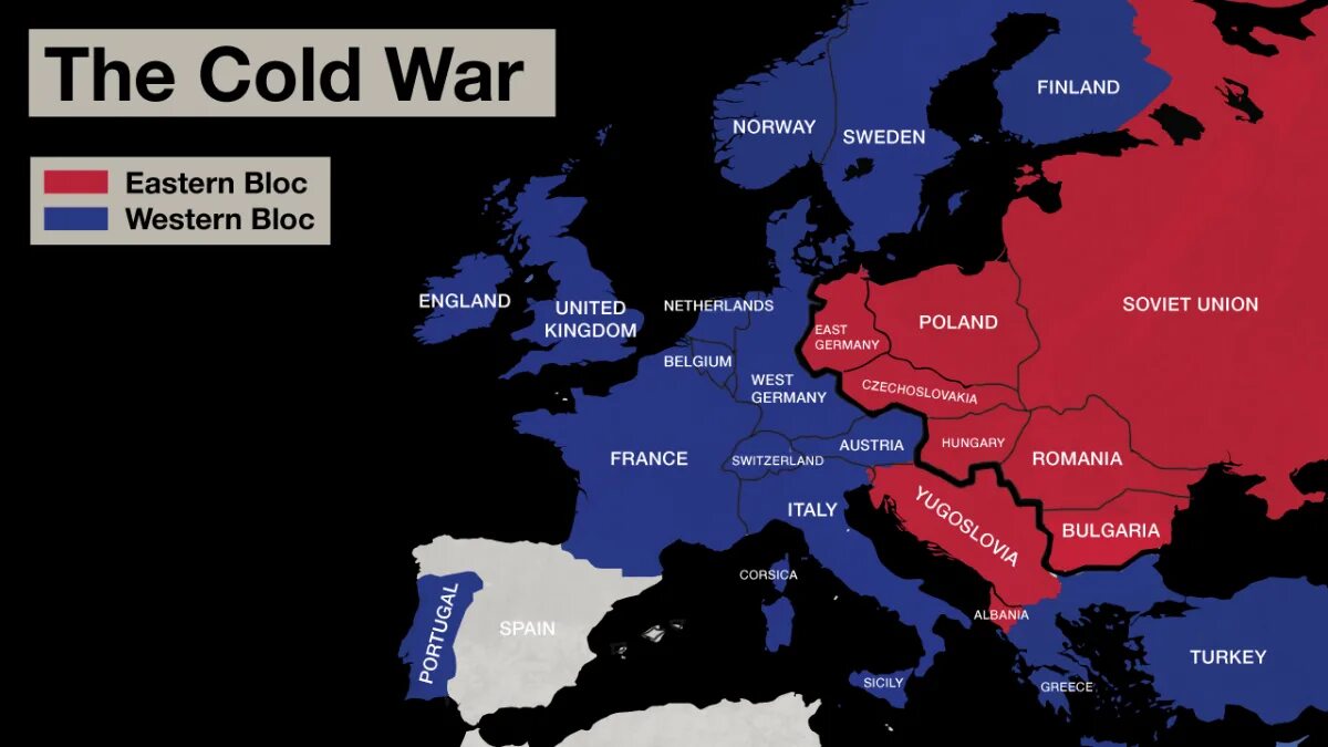 Влияние холодной войны на экономику ссср. Карта Европы во время холодной войны. Политическая карта холодной войны.