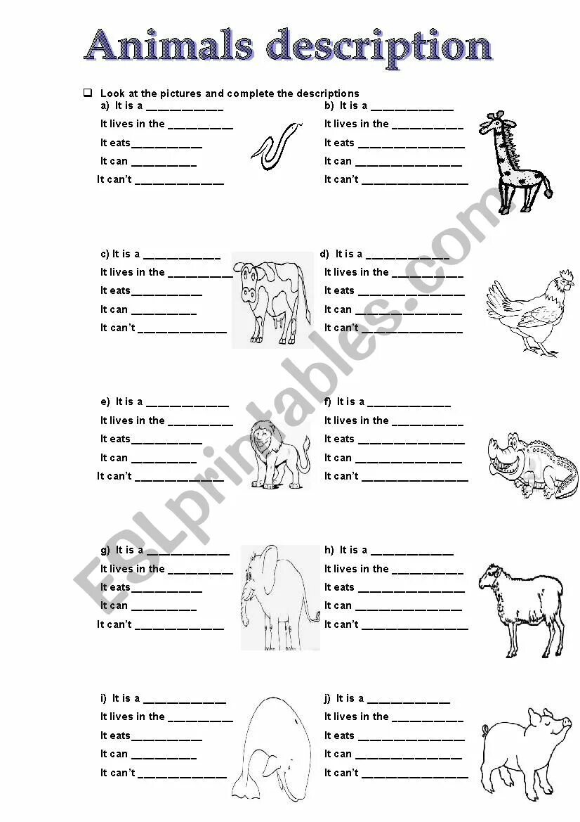 Description of animals for children. Describe animals Worksheet. Animals description Worksheets. Describing animals Worksheets. Description p