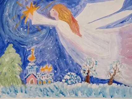 Рисунки рождественский свет