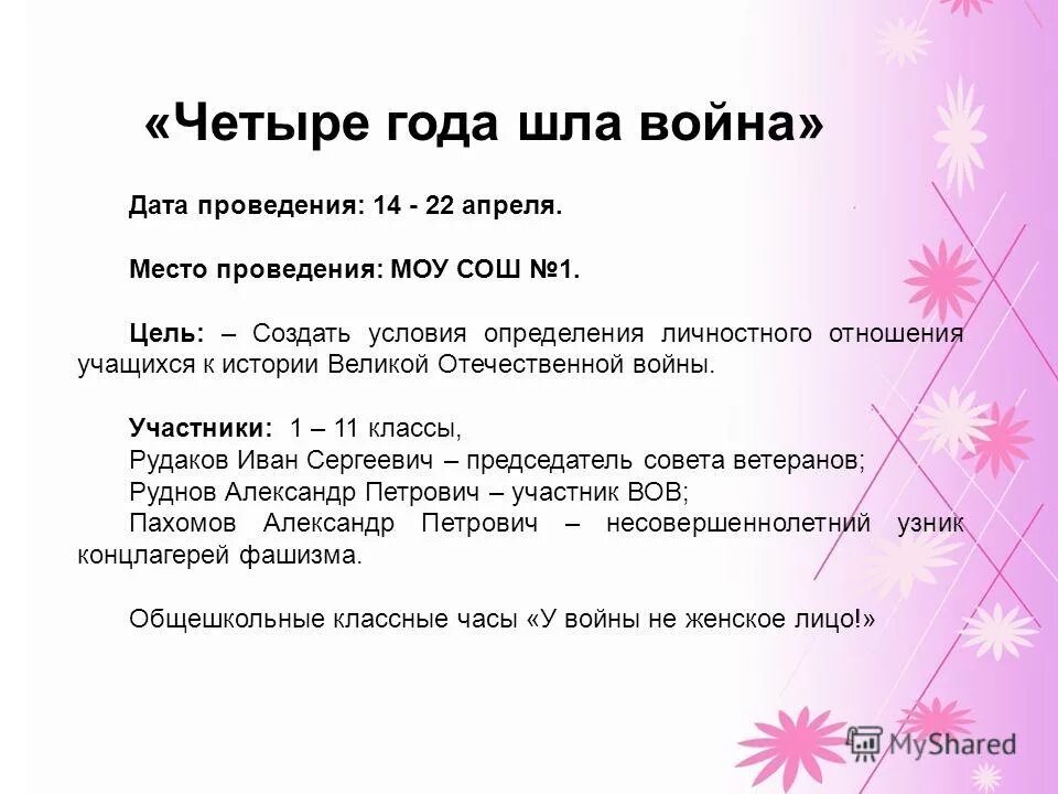 Цели дня города. Цели дня города