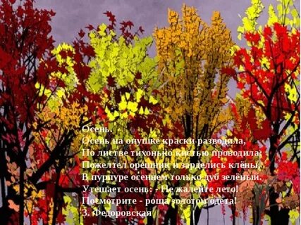 Стих осень на опушке