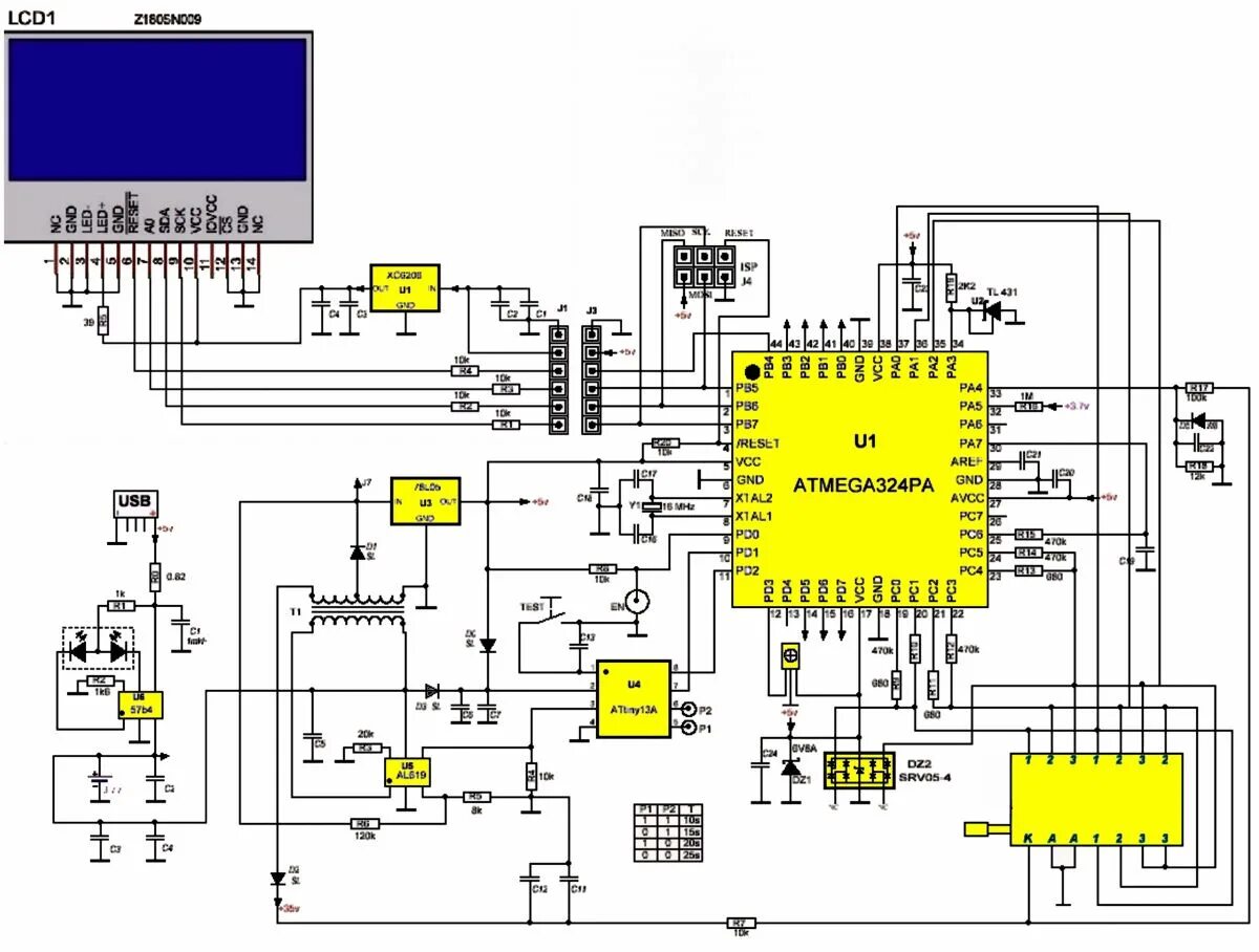 Atmega328p тестер. Tc1 тестер схема. multi-function tester tc1 схема. схема multi-function tester-t7. тестер esr tc1 схема.