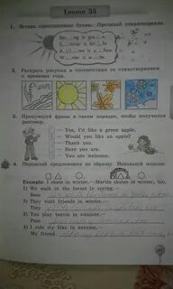 Английский язык тетрадь страница 41 номер 3
