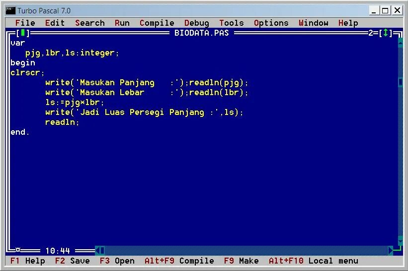 Turbo pascal