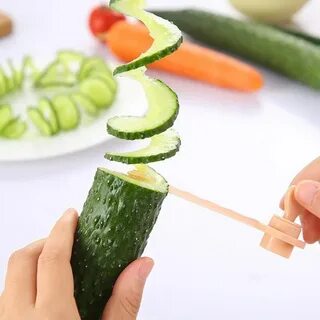 Нарезка овощей спиралью