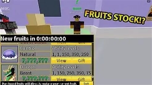 Blox fruits stock