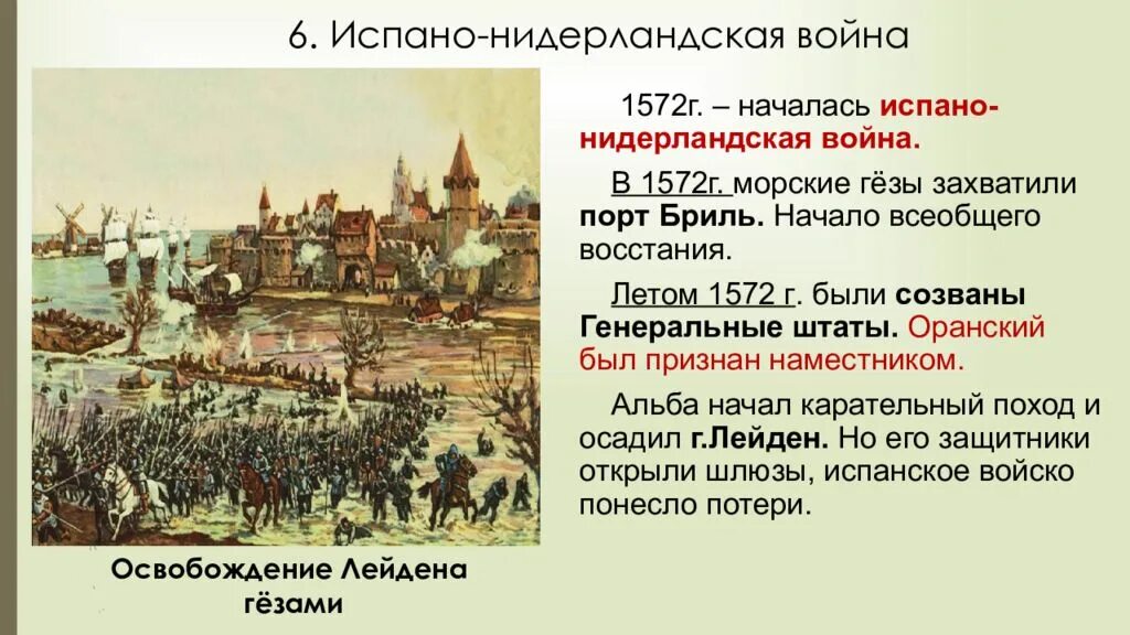 Освободительной борьбы нидерландов против испании. Восстание в Нидерландах 1566-1609.