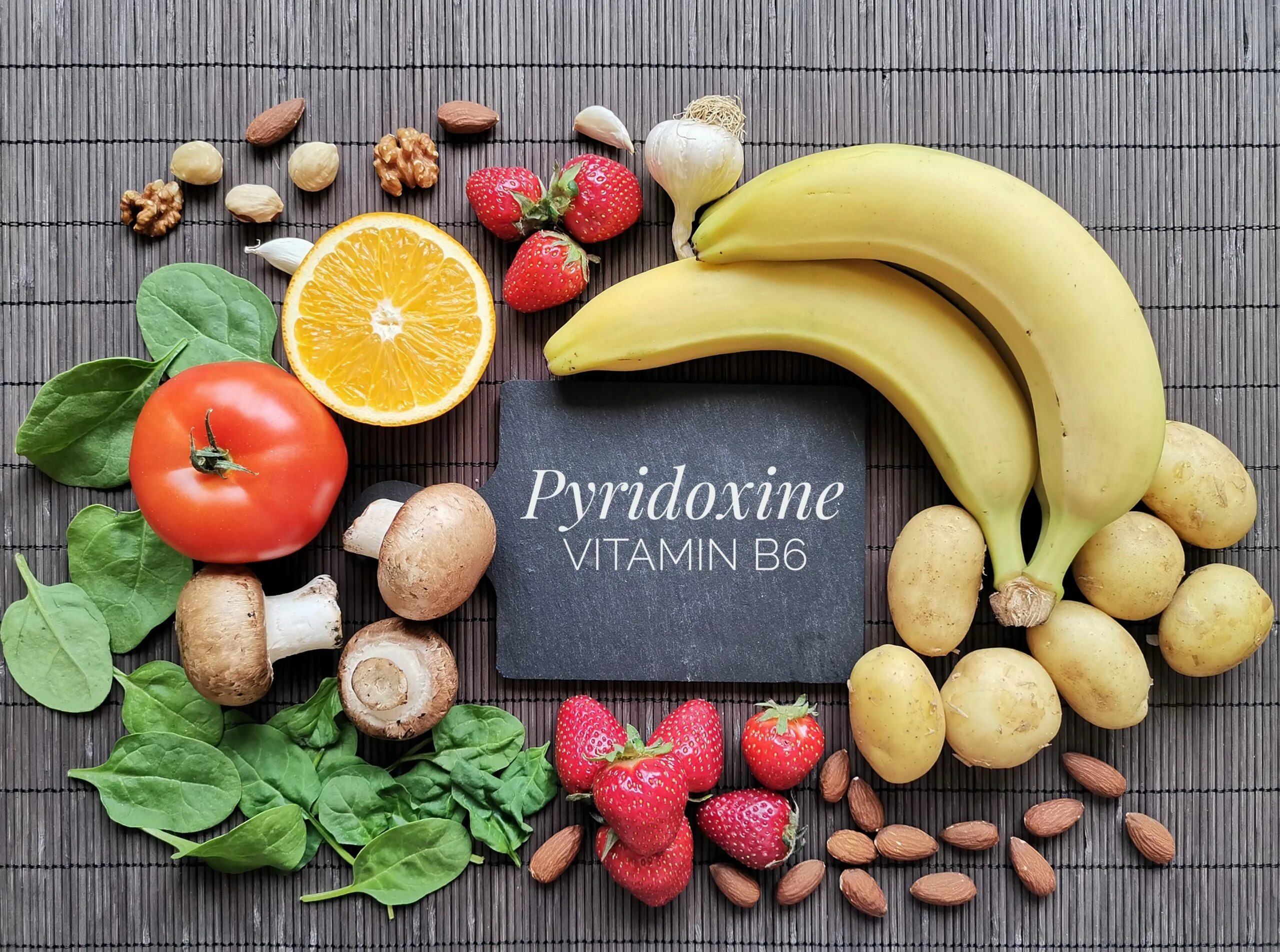 Фрукты витамина b. Витамин в6 пиридоксин. B6 пиридоксин. Витамин b6 пиридоксин. Пищевые источники пиридоксина.
